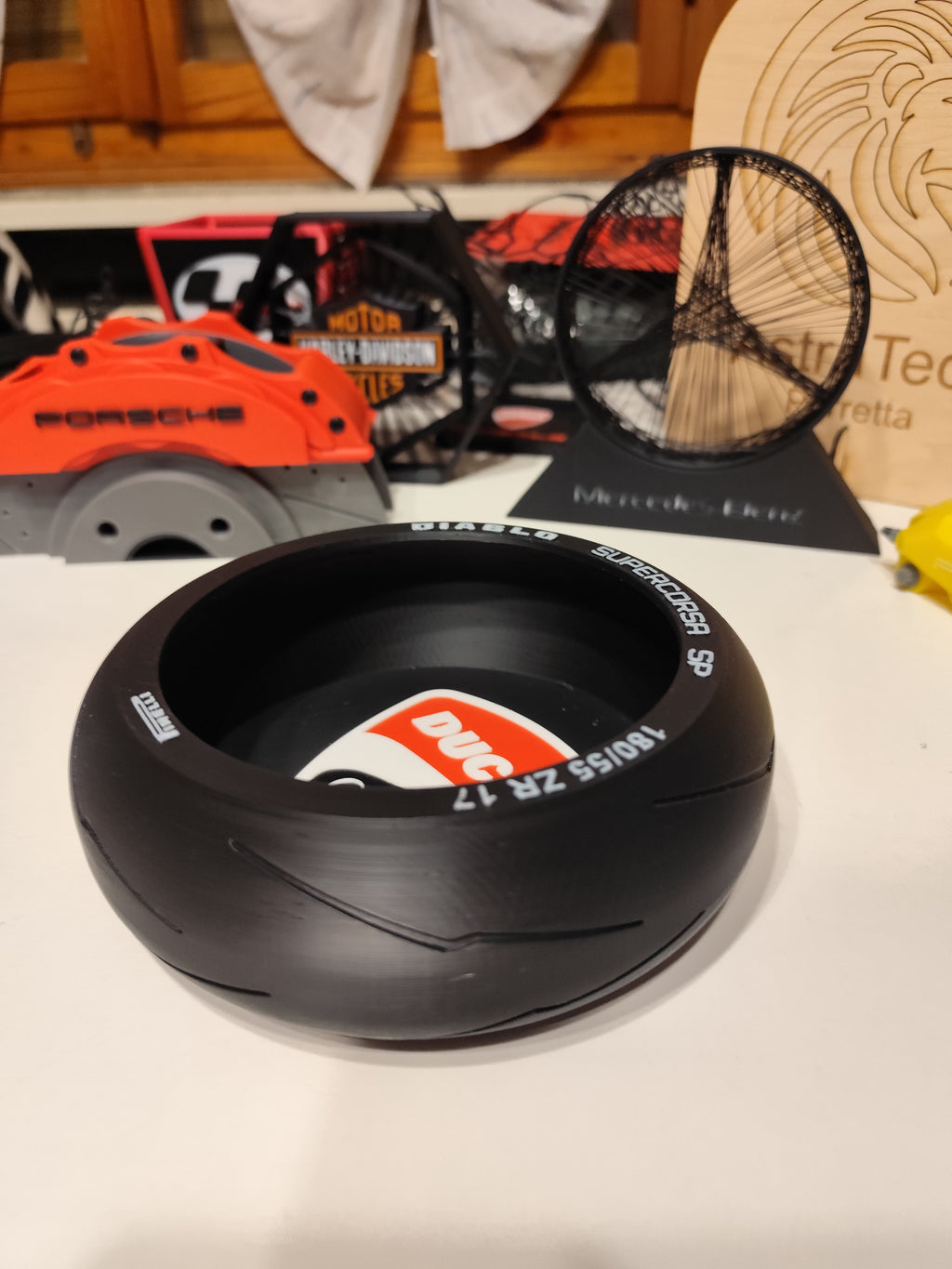 Svuota-tasche Ducati a forma di copertone stampato in 3D